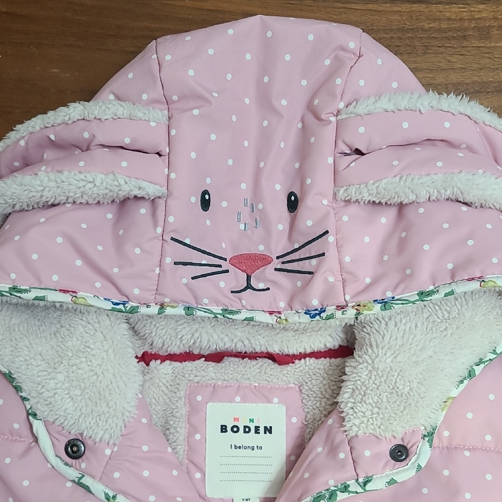 Mini Boden Pink Polka Dot Jacket - Picture 3 of 6